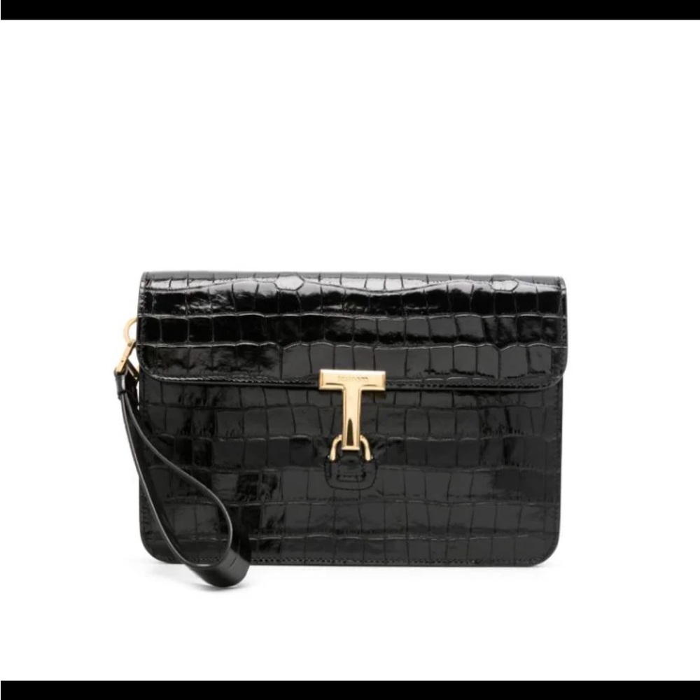 NEW never used Tom Ford Croc Embossed Clutch